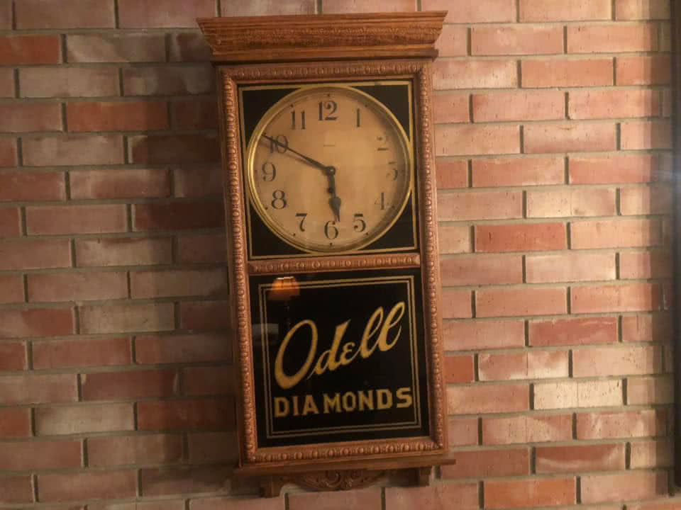 Odell Diamonds Antique Clock